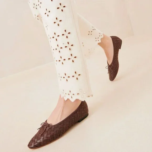 Loeffler Randall Brown Woven Flats - Picture 16 of 16